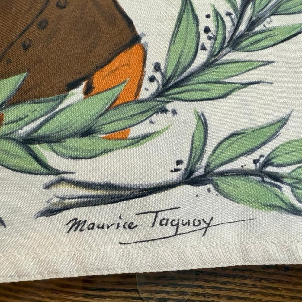 RARE Hermes "Chantilly" magnificent silk logo print blouse - Picture 8 of 12